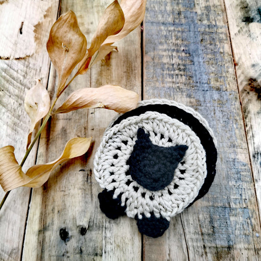 Crocheted Baa Face Scrubbies